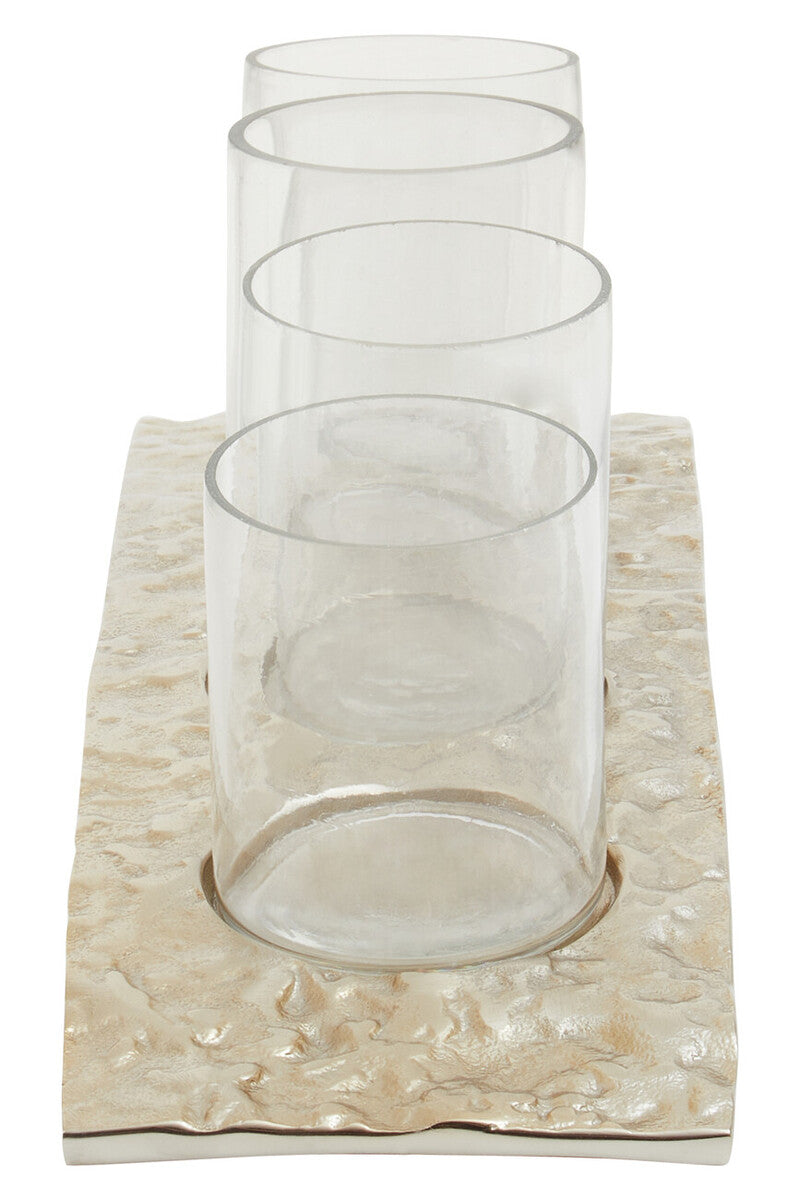 Antique Gold and Glass Tealight Holder