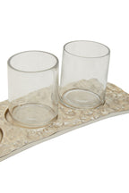 Antique Gold and Glass Tealight Holder