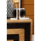 Set of Two Black Finish Starburst Bookends