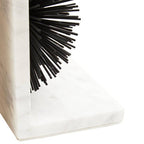 Set of Two Black Finish Starburst Bookends