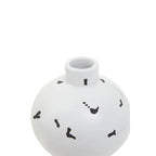 White and Black Small Vase
