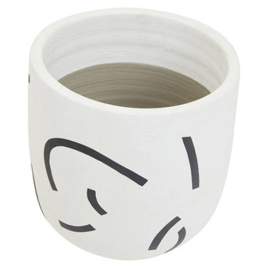 Black and White Planter
