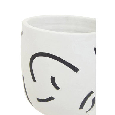 Black and White Planter