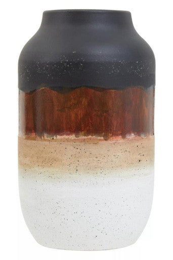 Multi Tonal Earthenware Vase