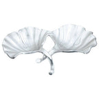 Ginkgo Silver Finish Dish