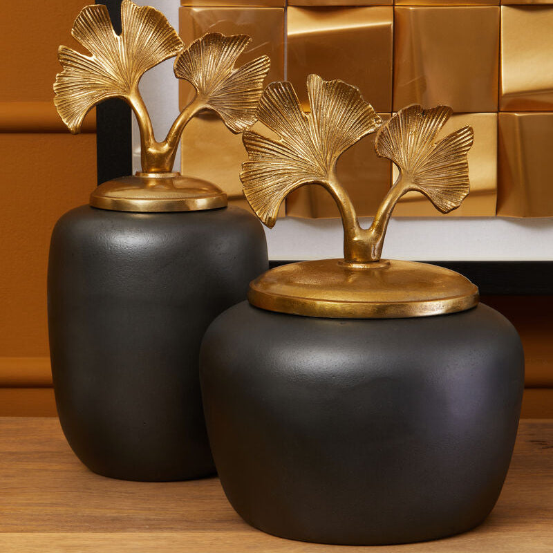 Large Ginkgo Jar
