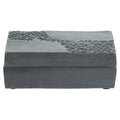 Grey Finish Textured Trinket Box