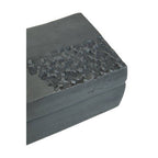 Grey Finish Textured Trinket Box