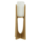 Small Gold Finish Candle Holder