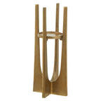Small Gold Finish Candle Holder