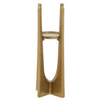 Small Gold Finish Candle Holder