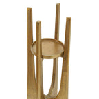 Small Gold Finish Candle Holder