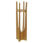 Distressed Large Gold Candle Holder
