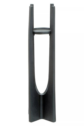 Large Grey Finish Candle Holder