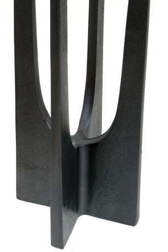 Large Grey Finish Candle Holder