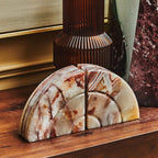 Set of Two Onyx Bookends