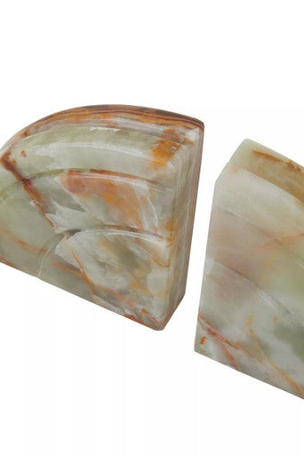 Set of Two Onyx Bookends
