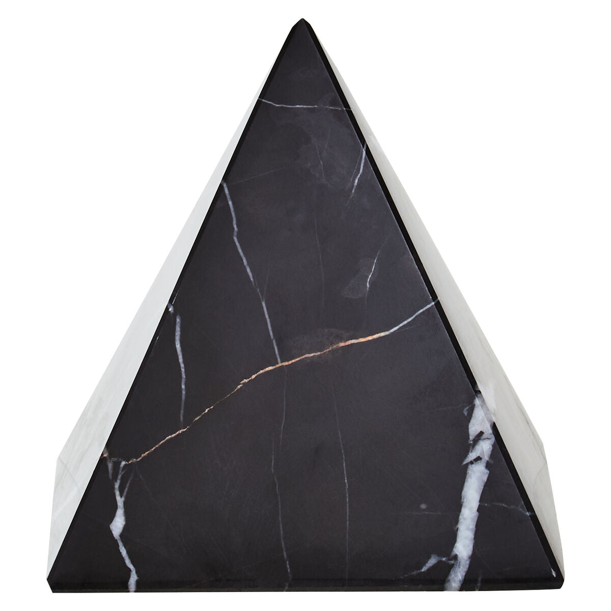 Black Marble Pyramid Ornament