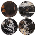 Set of 4 Black Marble Coasters
