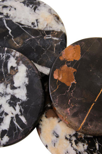 Set of 4 Black Marble Coasters
