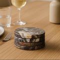 Set of 4 Black Marble Coasters