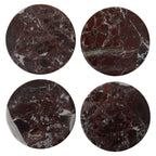 Set of 4 Red Marble Coasters