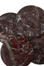 Set of 4 Red Marble Coasters