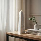 Small White Marble Obelisk