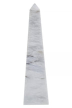 Large White Marble Obelisk