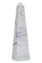 Large White Marble Obelisk