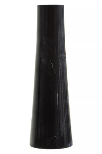 Black Marble Tapered Vase | Salmo