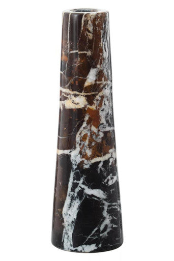 Black Marble Tapered Vase | Salmo