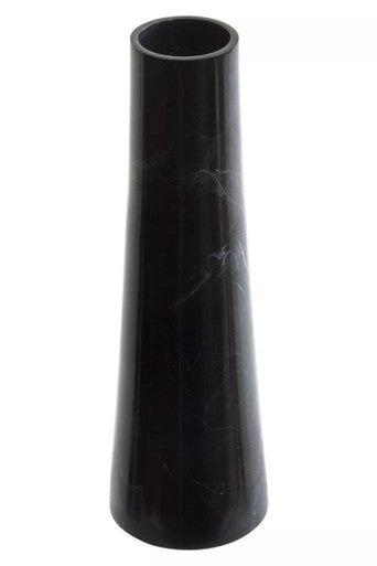 Black Marble Tapered Vase | Salmo