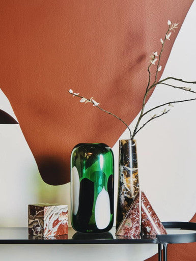Black Marble Tapered Vase | Salmo