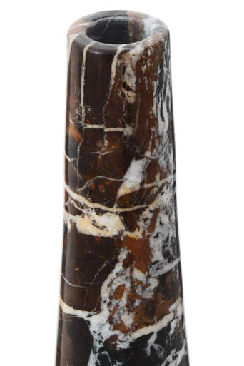 Black Marble Tapered Vase | Salmo
