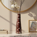 Red Marble Tapered Vase