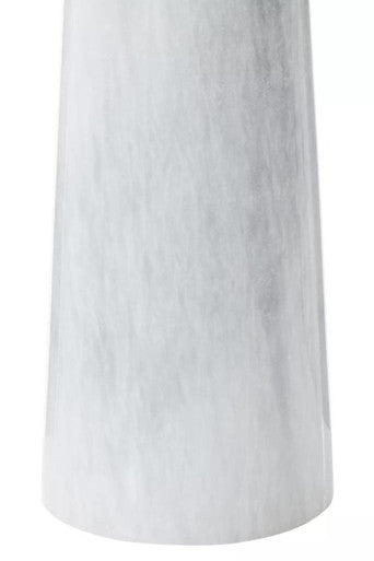 White Marble Tapered Vase