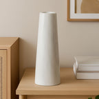 White Marble Tapered Vase