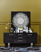 Large White Marble Pedestal Bowl