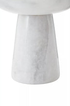 Large White Marble Pedestal Bowl