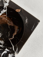 Square Black and Gold Marble Bowl