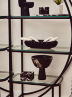 Square Black and Gold Marble Bowl