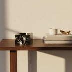 Square Black and Gold Marble Bowl