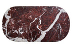 Oval Red Marble Serving Board