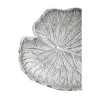 Small Silver Finish Lotus Leaf Plate
