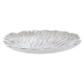 Large Silver Finish Lotus Leaf Plate