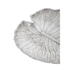 Large Silver Finish Lotus Leaf Plate