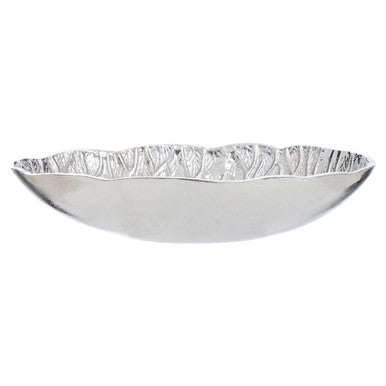 Silver Finish Lotus Leaf Bowl