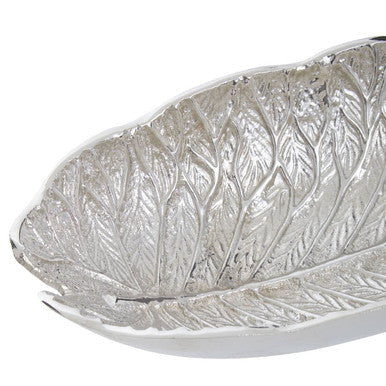 Silver Finish Lotus Leaf Bowl