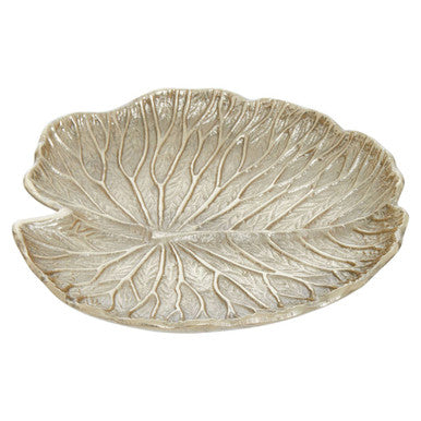 Small Gold Finish Lotus Leaf Plate
